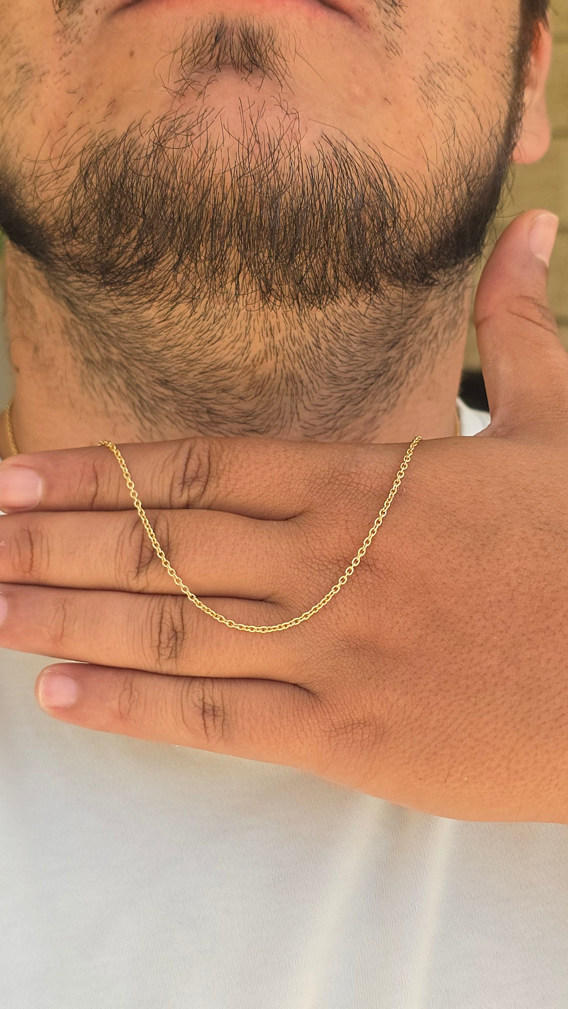 Corrente Cadeado 1mm Banhado a Ouro 18k
