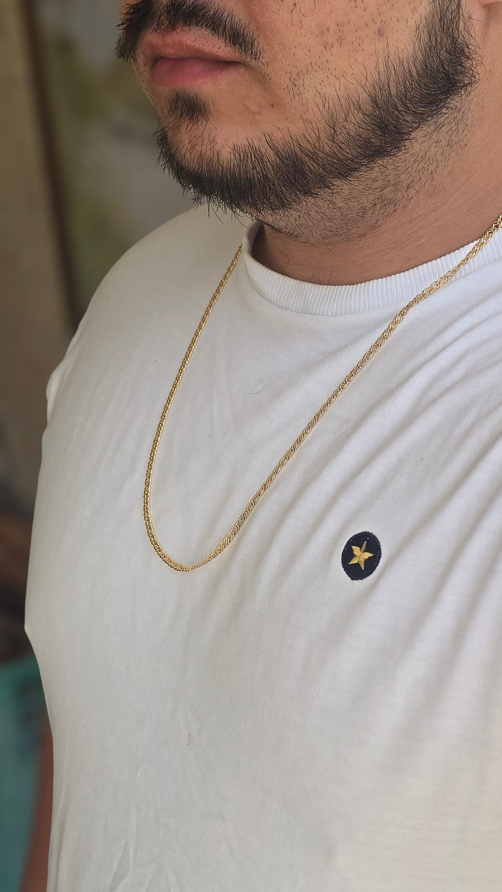 Grummet Tripla 3,7mm Banhado a Ouro 18k