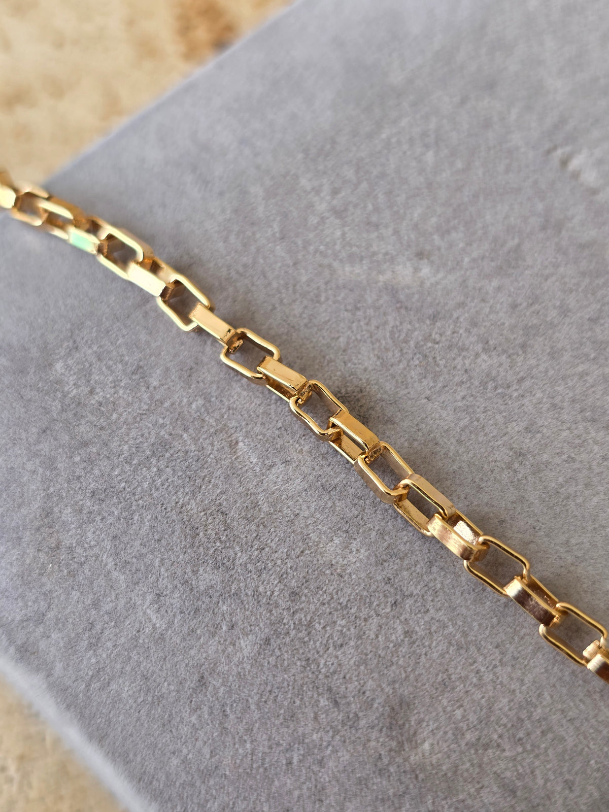 Corrente Tijolinho 4mm Banhado a Ouro 18k