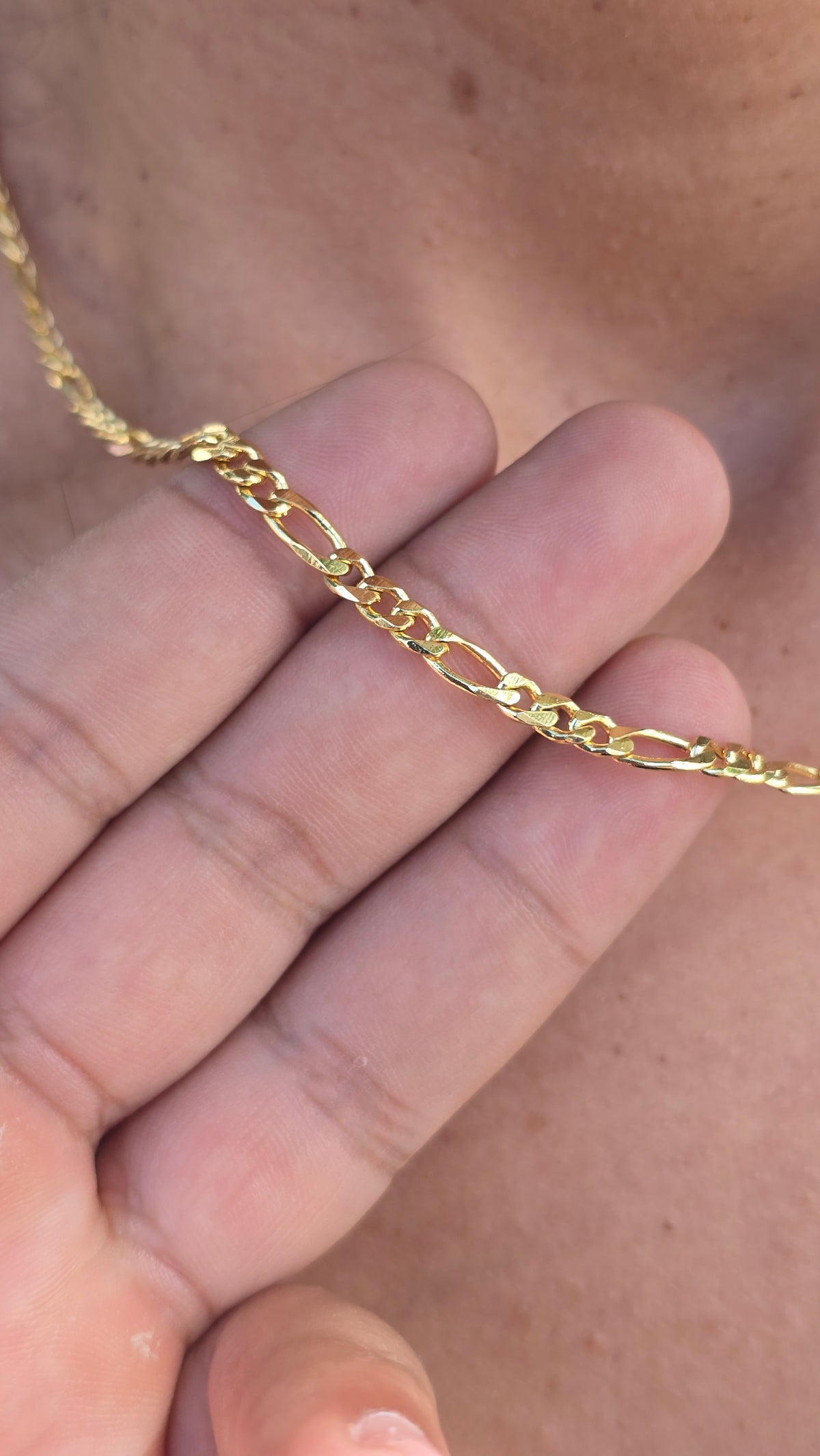 Colar 3X1 4mm Banhado a Ouro 18k 50cm