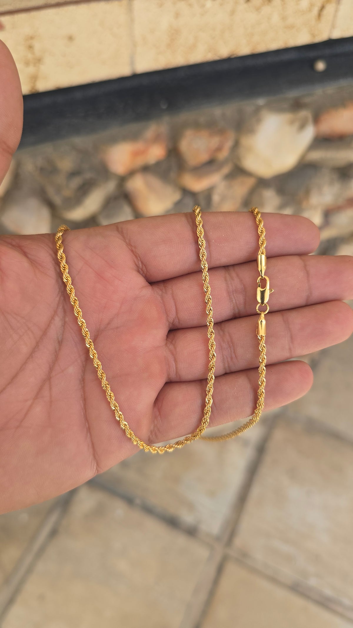Corrente Baiana 2,5mm Banhada a Ouro 18k