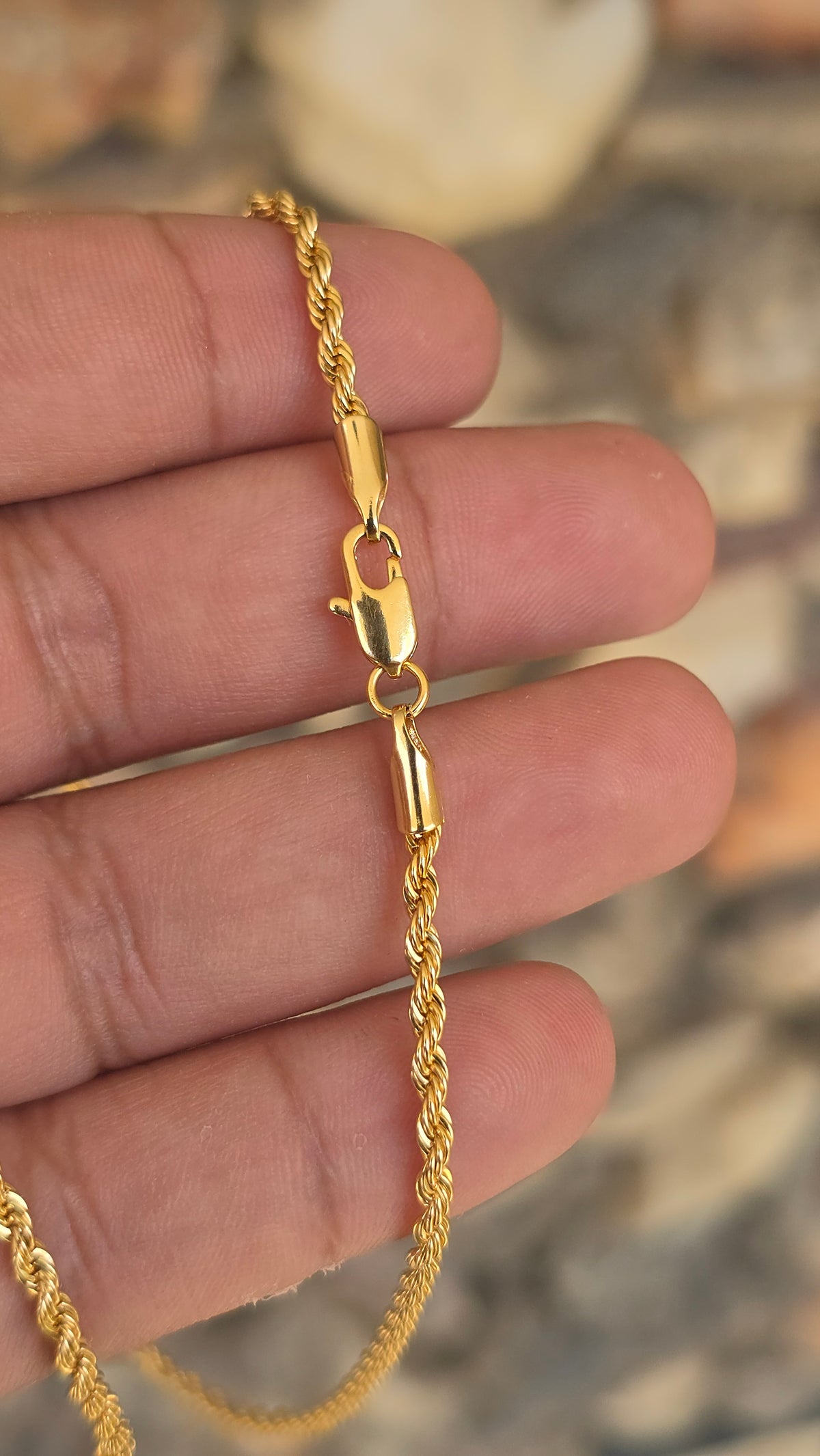 Corrente Baiana 2,5mm Banhada a Ouro 18k