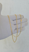 Corrente Cadeado 3mm Banhado a Ouro 18k