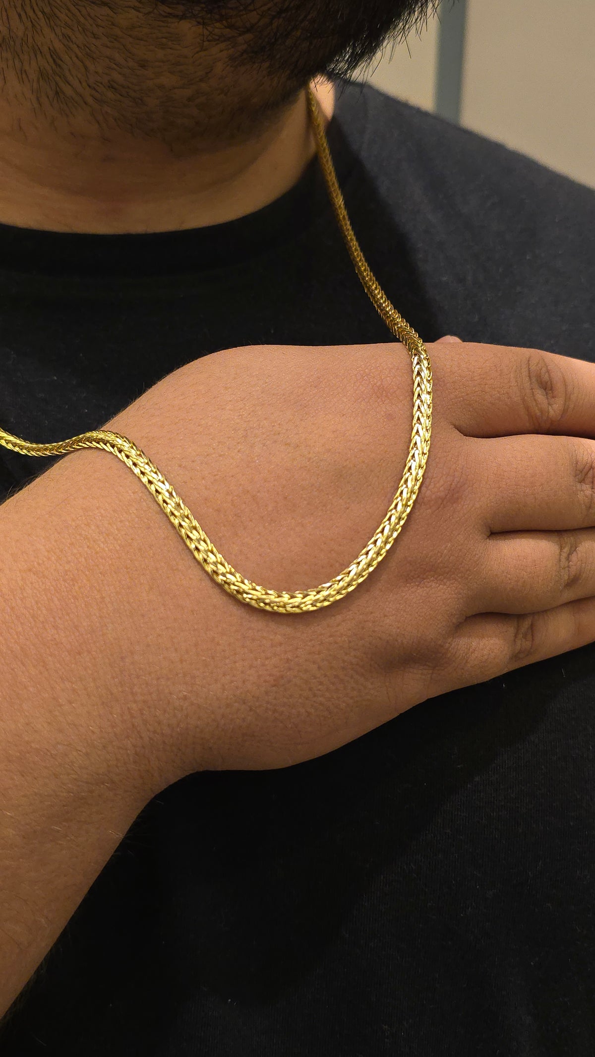 Corrente Rabo de Raposa Banhado a Ouro 18k