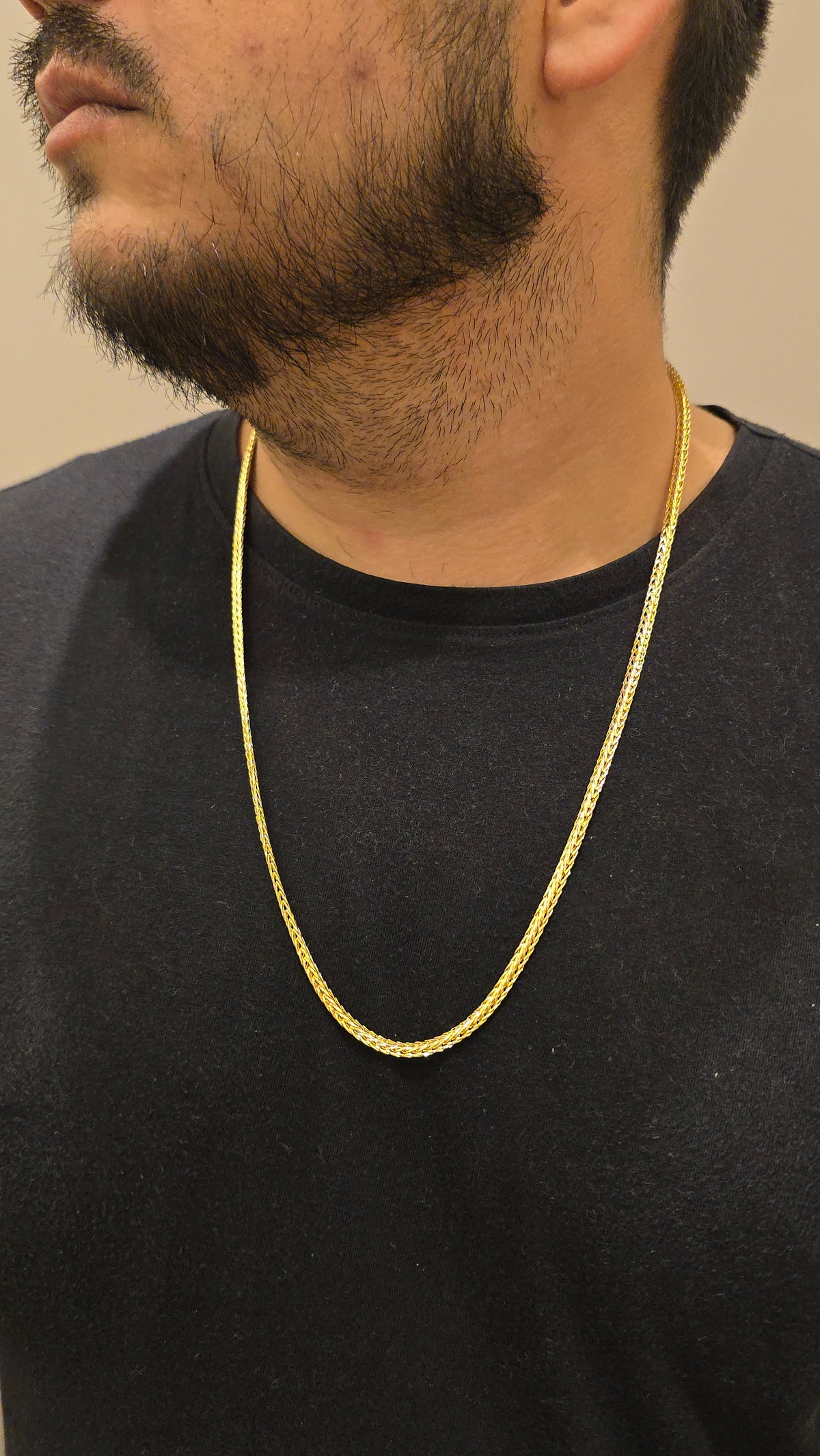 Corrente Rabo de Raposa Banhado a Ouro 18k