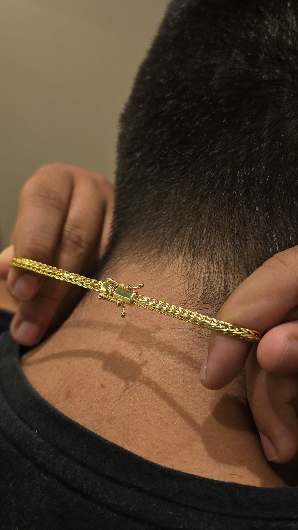 Corrente Rabo de Raposa Banhado a Ouro 18k