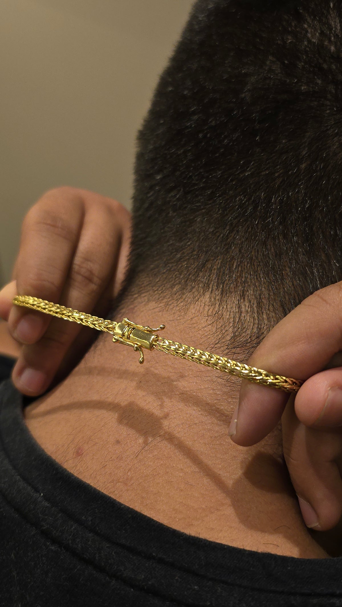 Corrente Rabo de Raposa Banhado a Ouro 18k