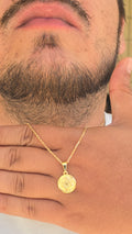 Corrente Tijolinho 1mm Estrela Redondo Banho Ouro 18k