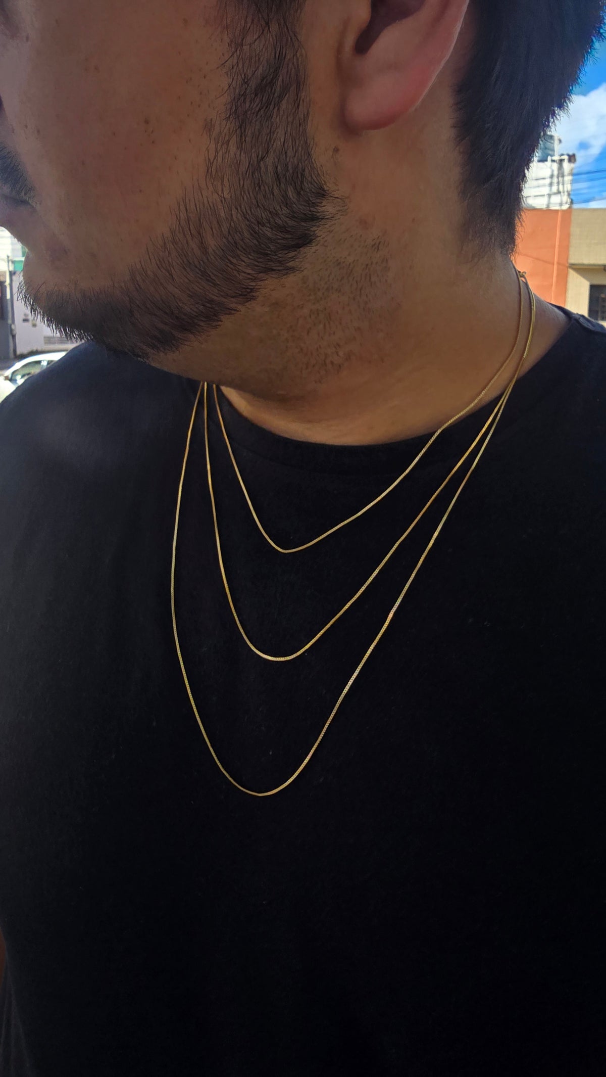 Corrente Veneziana Banhada a Ouro 18k