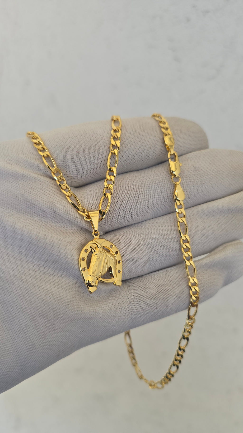 Corrente 3x1 4mm Banhada a Ouro 18k