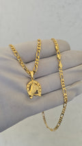 Corrente 3x1 4mm Banhada a Ouro 18k