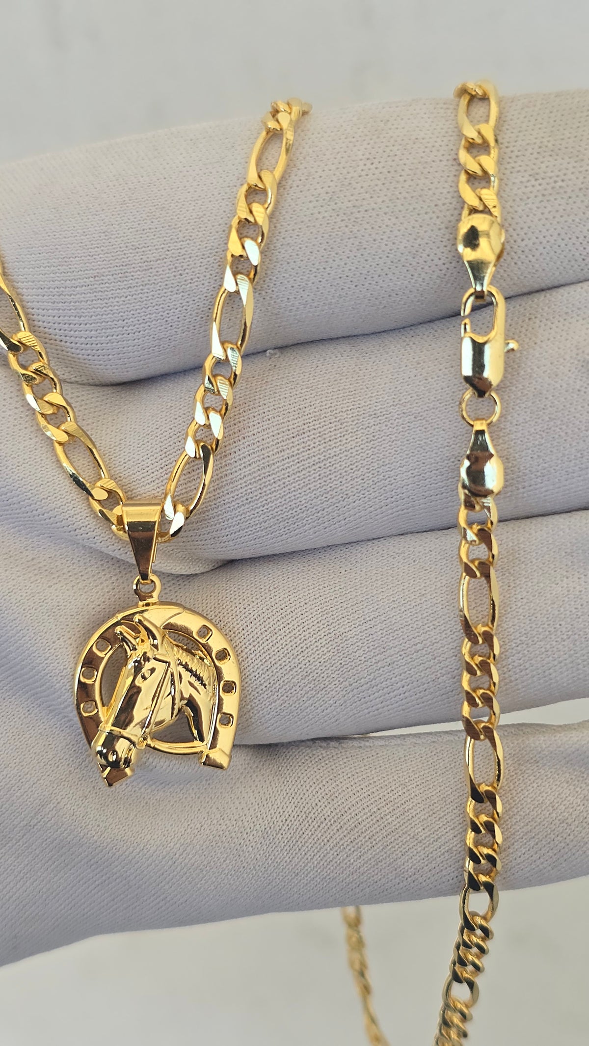 Corrente 3x1 4mm Banhada a Ouro 18k
