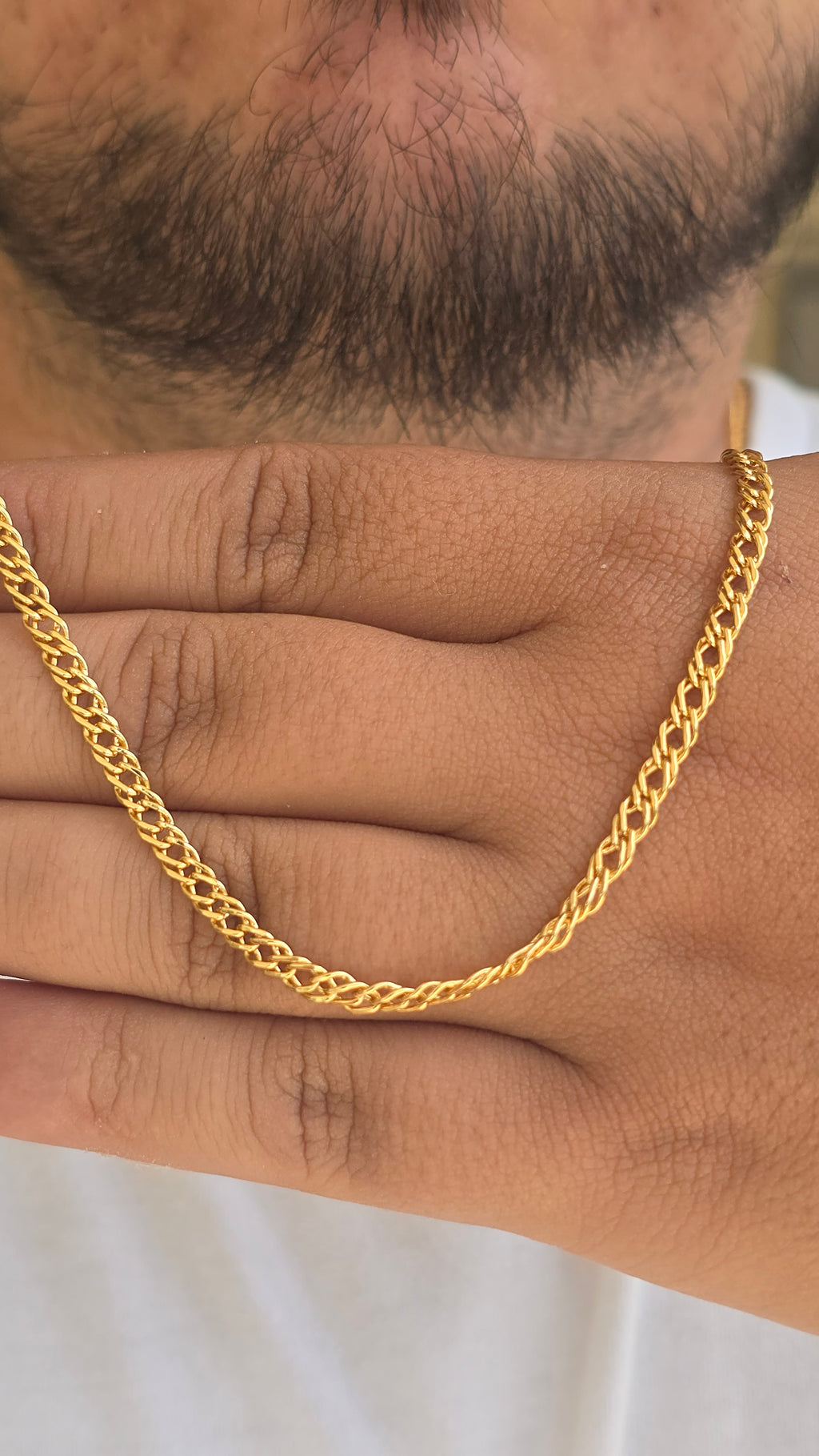 Grummet Tripla 3,7mm Banhado a Ouro 18k