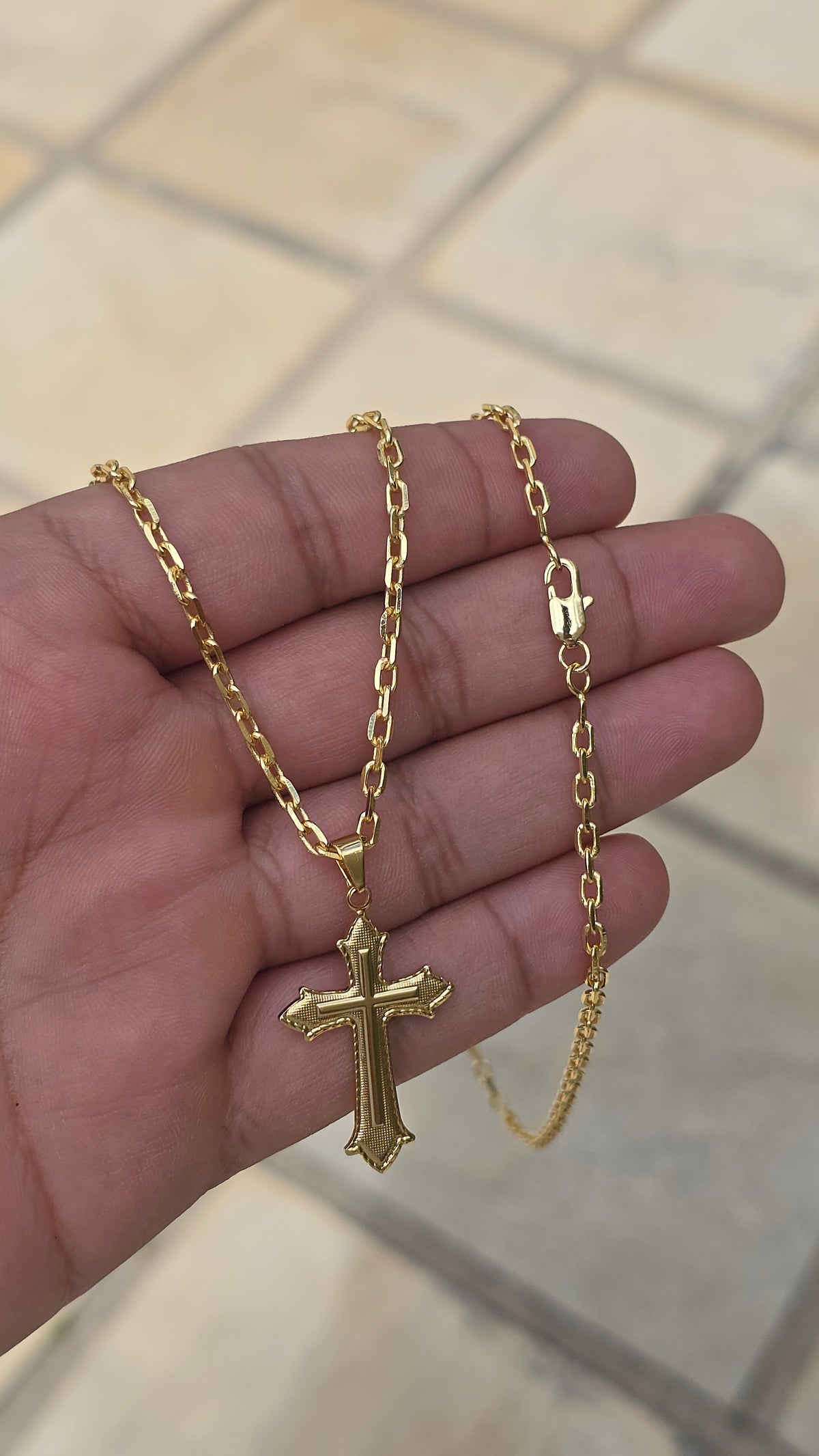 Kit Cadedo 3mm (Corrente + Pulseira + Pingente) Banhado a Ouro 18k