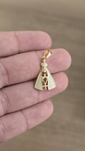 Pingente Nossa Senhora Banhado a Ouro 18k