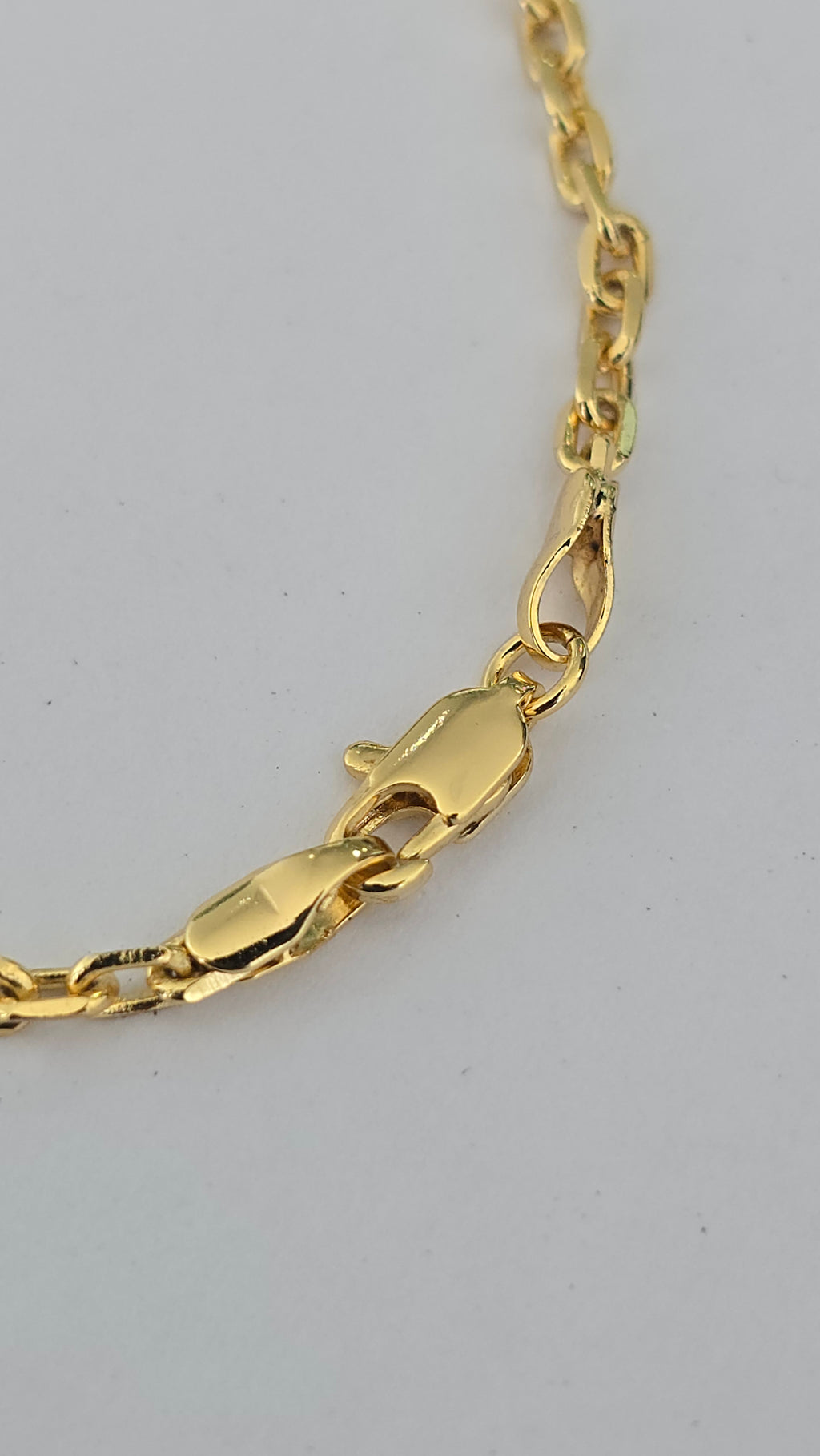 Pulseira Cadeado 3mm Banhado a Ouro 18K