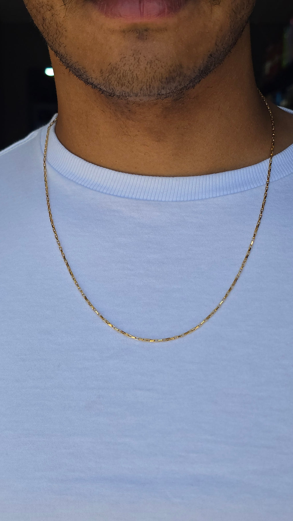 Corrente Tijolinho 1,5mm Banhado a Ouro 18k