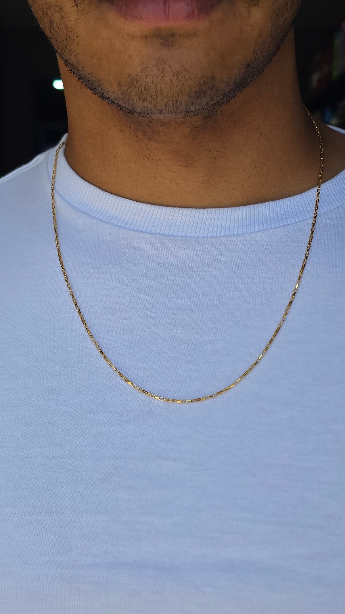 Corrente Tijolinho 1,5mm Banhado a Ouro 18k