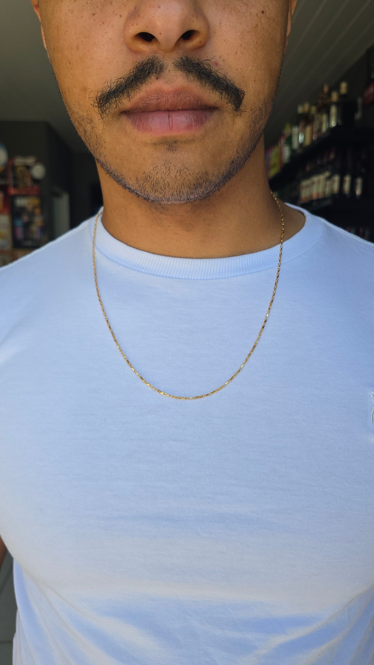 Corrente Tijolinho 1,5mm Banhado a Ouro 18k