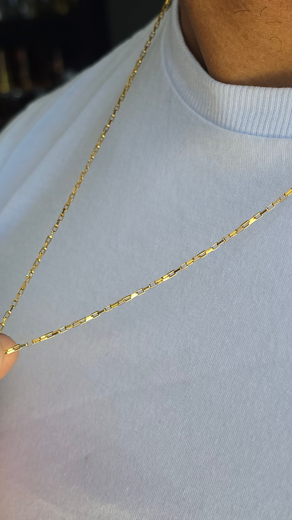 Corrente Tijolinho 1,5mm Banhado a Ouro 18k