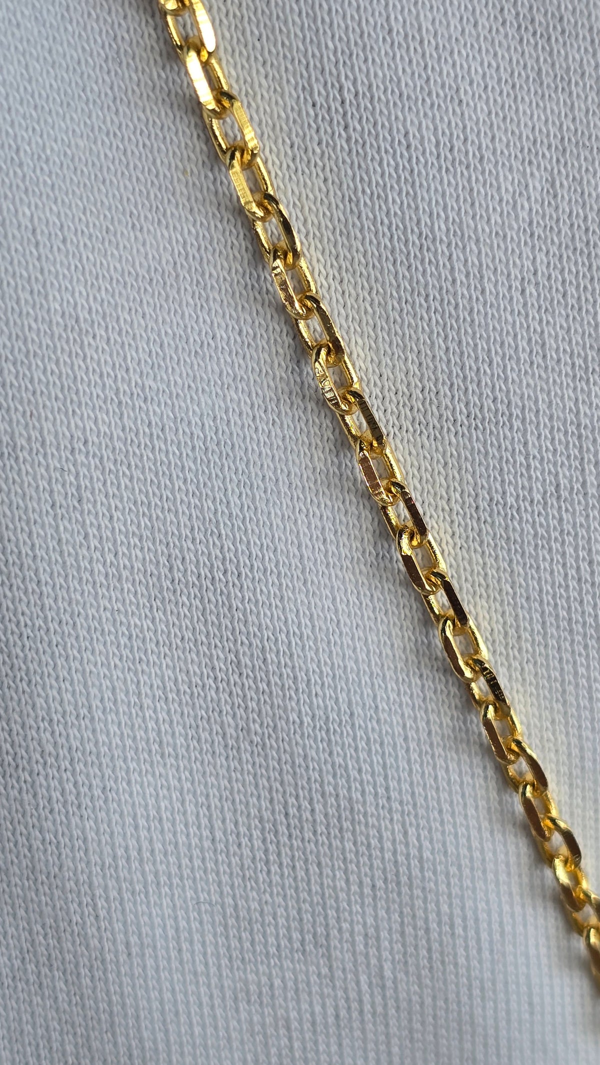 Corrente Cadeado 3mm + Pingente São Jorge Banhado a Ouro 18k